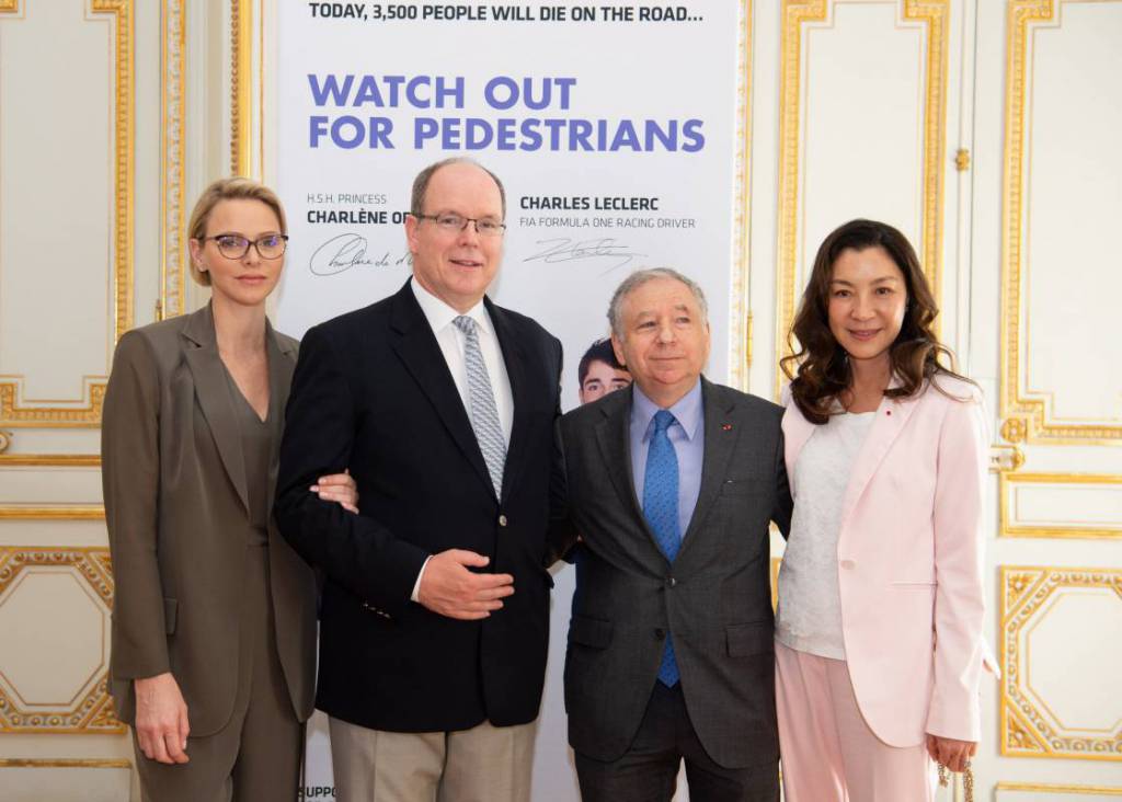 Prince Albert and Princess Charlene received Mr. Jean Todt