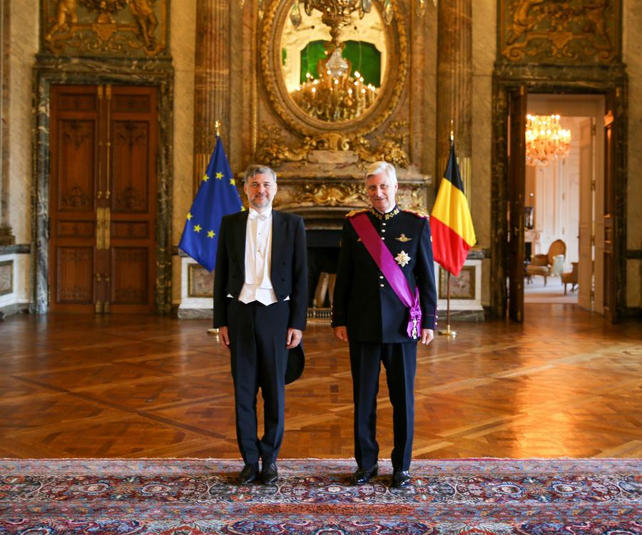 Credentials presented to His Majesty the King of the Belgians