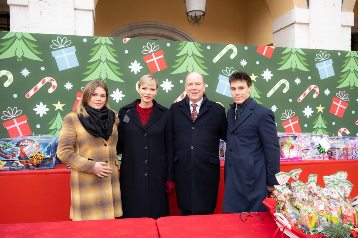 Prince Albert II and Princess Charlene host a Children's Christmas Party at the Princely Palace