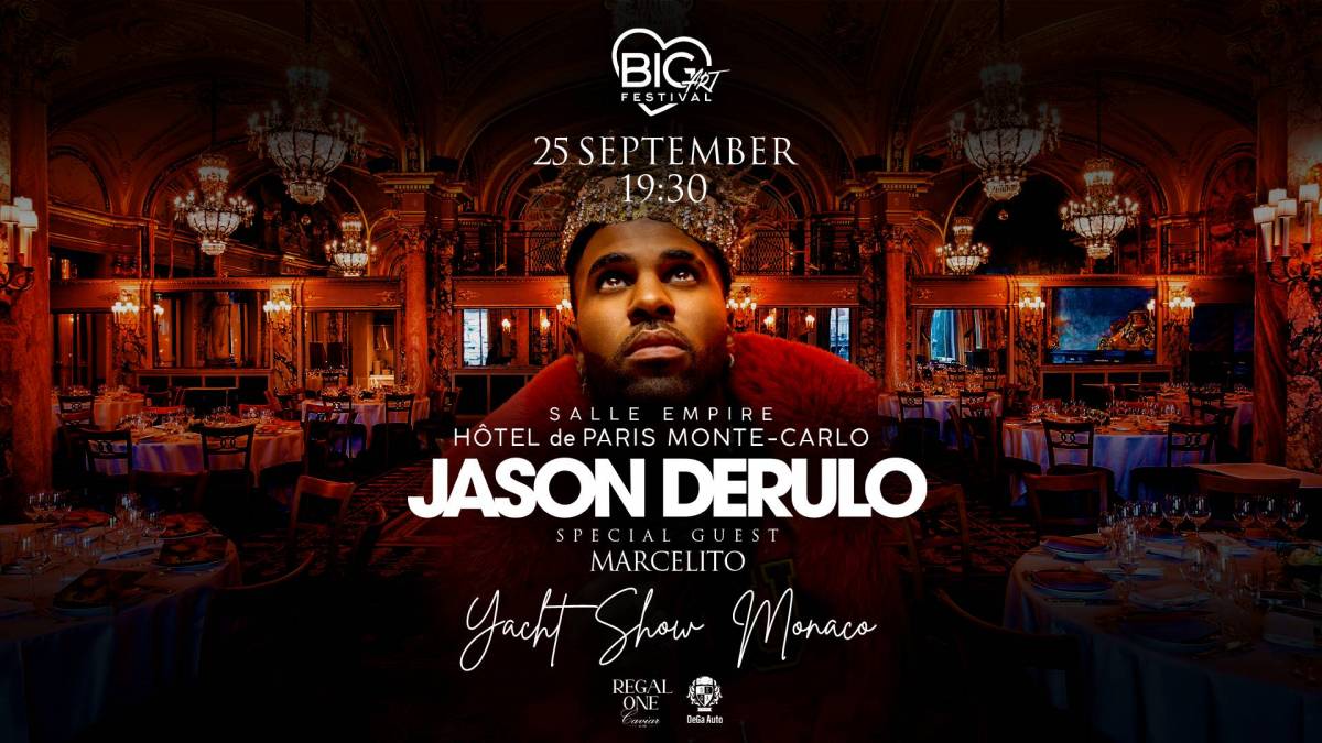 Big Art Festival at Monaco Yacht Show Featuring Jason Derulo