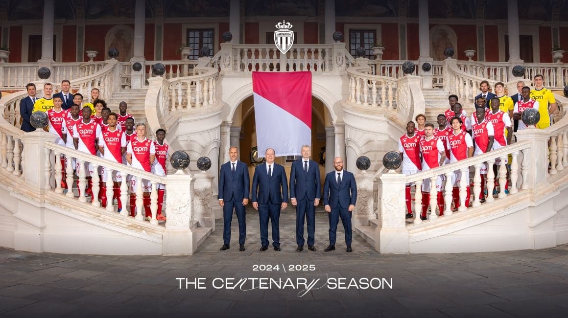 AS Monaco unveils Official Photo with Prince Albert II