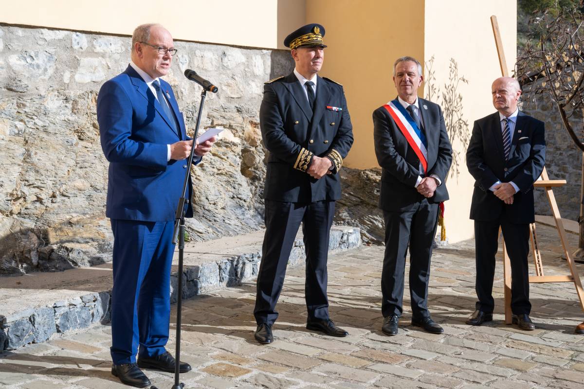 Prince Albert II inaugurates Historical Churches damaged by Storm Alex