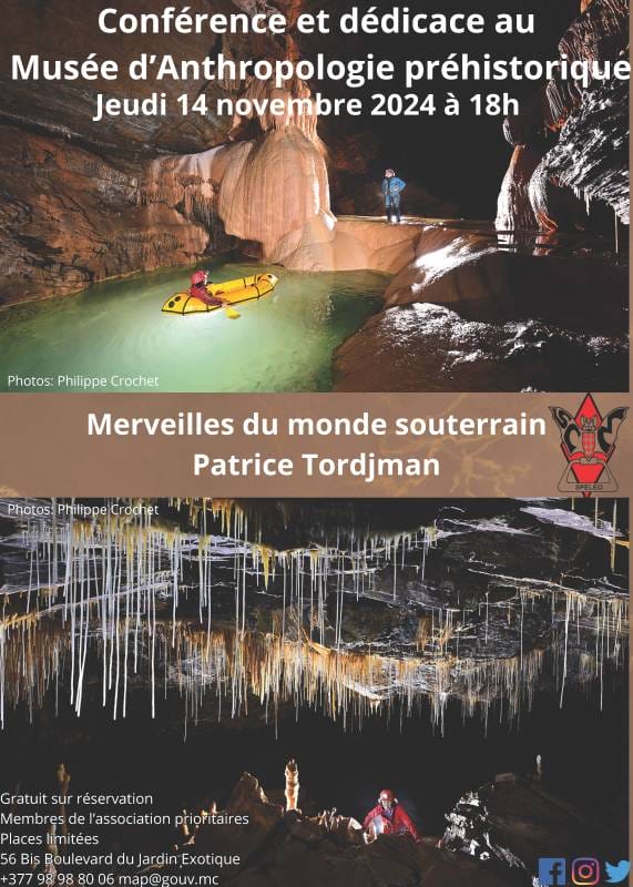 Next lecture “Wonders of the Underground World” by Patrice Tordjman