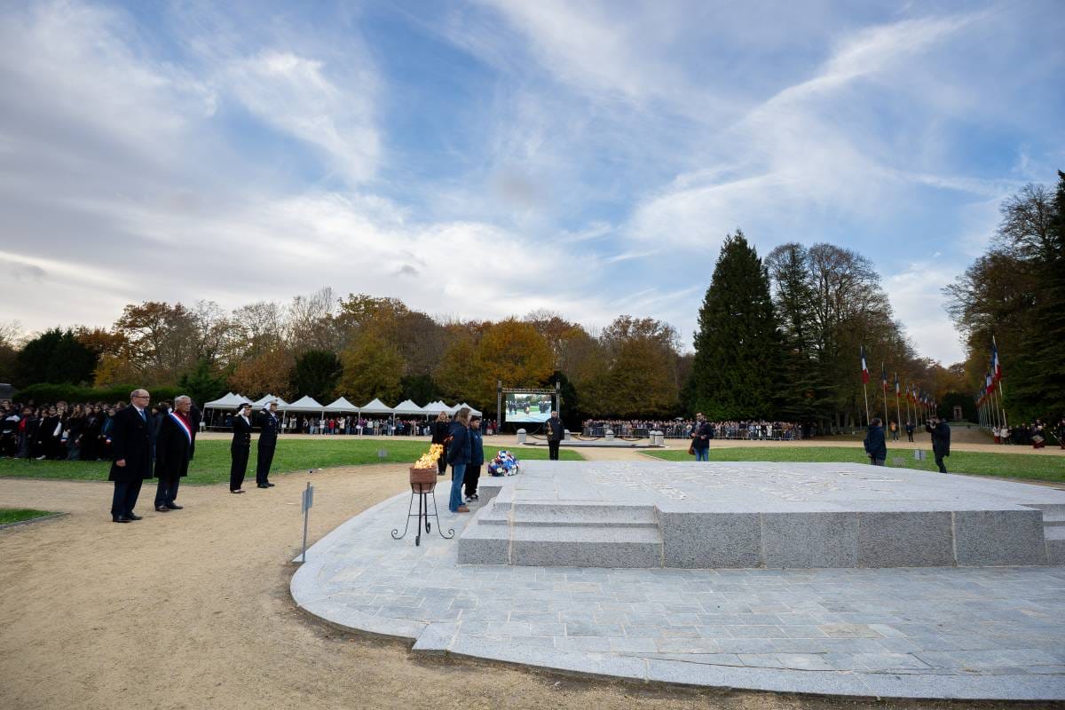 Prince Albert II and Pierre Casiraghi honour Remembrance Day in Compiègne