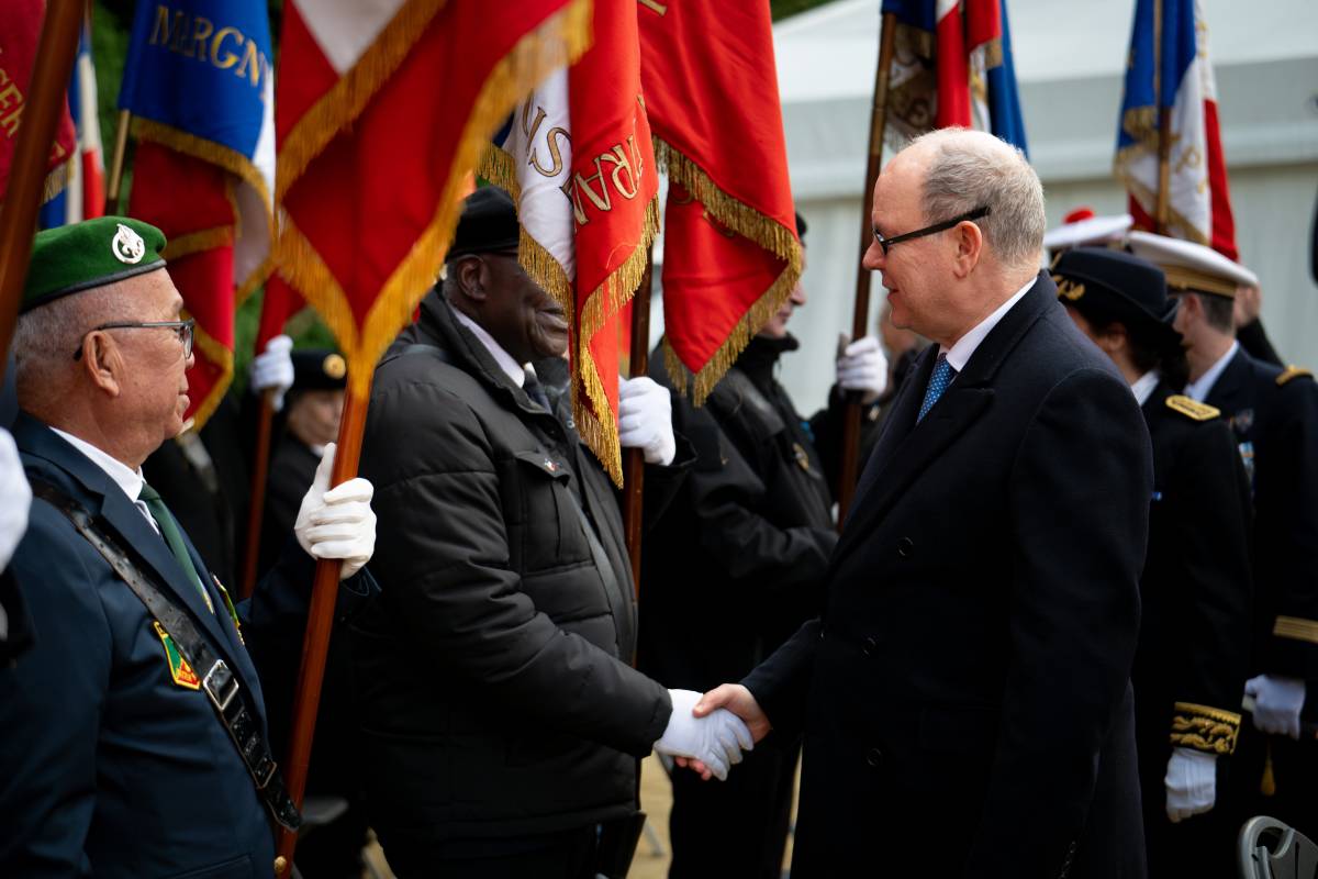 Prince Albert II and Pierre Casiraghi honour Remembrance Day in Compiègne