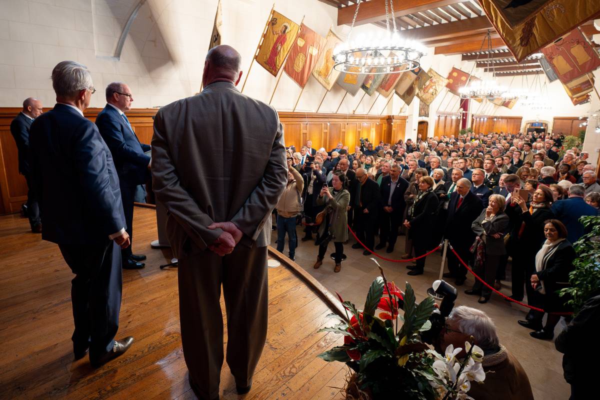 Prince Albert II and Pierre Casiraghi honour Remembrance Day in Compiègne