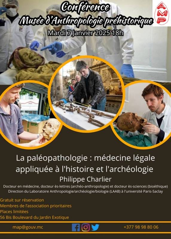 Lecture: "Paleopathology: medical jurisprudence applied to history and archaeology"