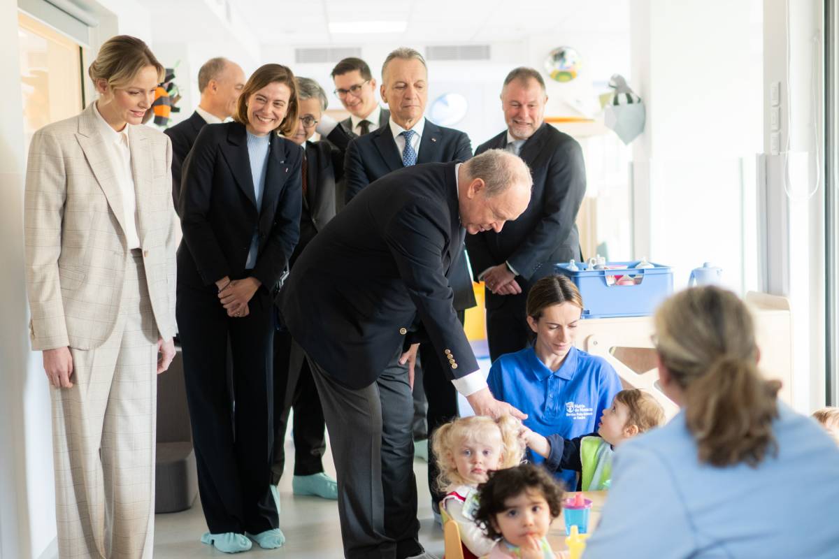 Prince Albert II and Princess Charlène Visit Revamped Nursery