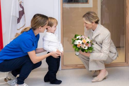 Prince Albert II and Princess Charlène Visit Revamped Nursery