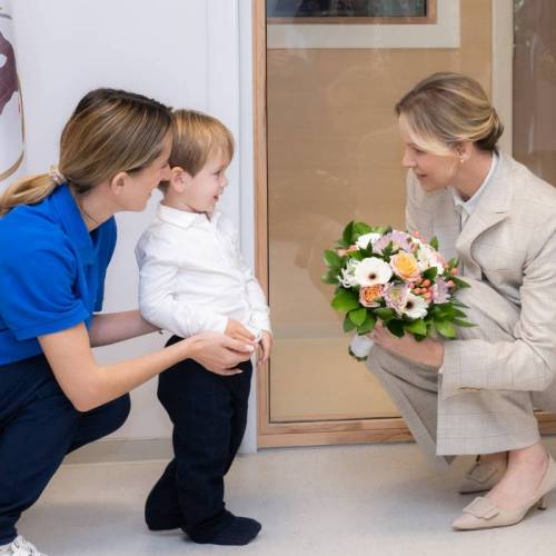 Prince Albert II and Princess Charlène Visit Revamped Nursery