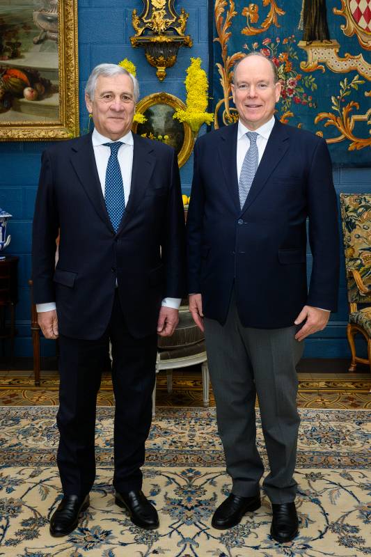 Prince Albert II Meets with Italy’s Foreign Minister