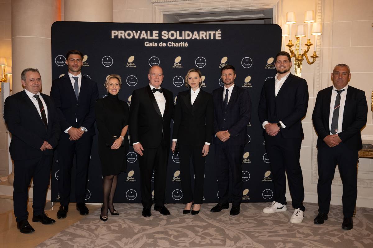 Prince Albert II and Princess Charlene attend Provale Rugby Gala