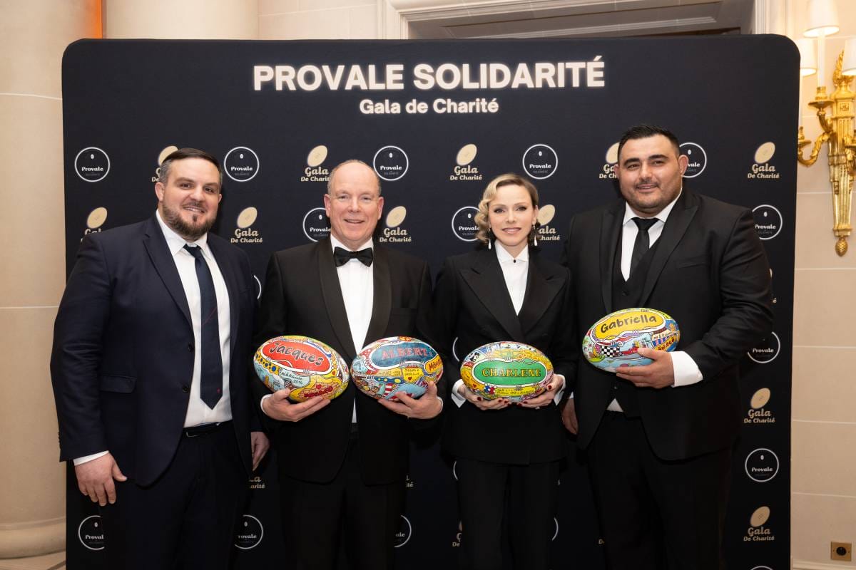 Prince Albert II and Princess Charlene attend Provale Rugby Gala